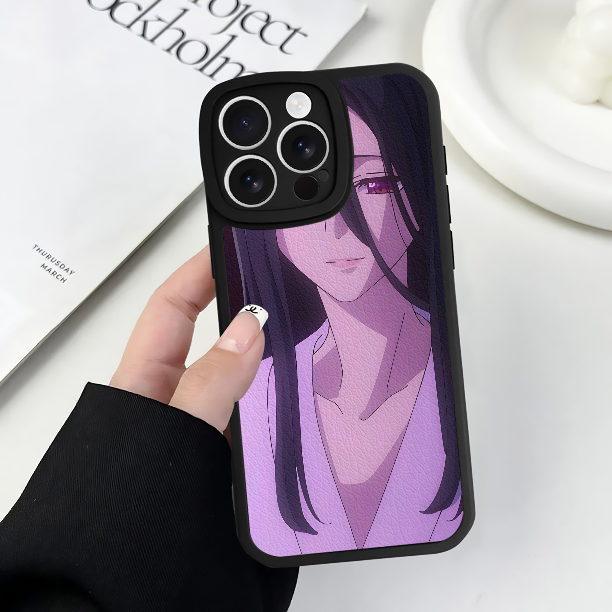 （画像用） 薬屋のひとりごと The Apothecary Diaries 【iPhone 16シリーズ対応】シリコンスマホケース（レザー調） 材質：シリコン